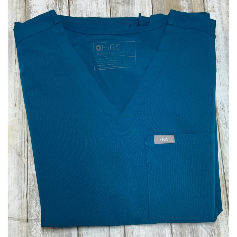 Figs Catarina style Women's Top in Pacific Blue